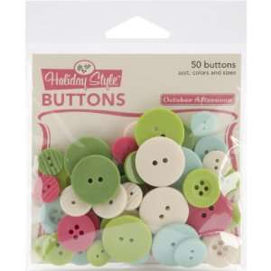  Holiday Style Collection Buttons (October Afternoon) Arts 