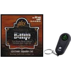   Steel Banjo PF 140 Strings with Keychain Tuner Musical Instruments