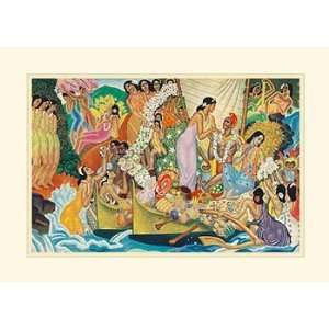  Aloha Universal Word, Polynesian Culture Note Card by 