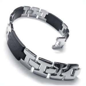  Stainless Steel Greek Key Link Watchband Bracelet Jewelry