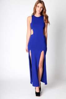  Sale  Dresses  Jayna Side Slit Cut Work Maxi Dress