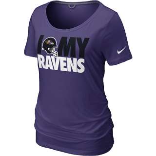 Baltimore Ravens Womens Tops Nike Baltimore Ravens Womens Team 