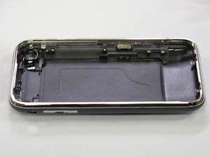 iPhone 3G 8GB Black Rear Back Cover + Chrome Bezel  