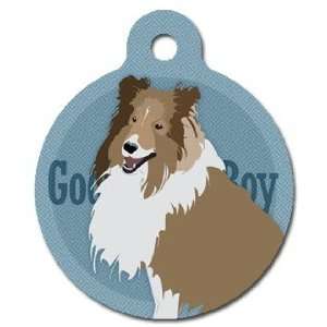   Sheepdog Pet ID Tag for Dogs and Cats   Dog Tag Art