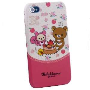  New Rilakkuma Cute Hard Case for Apple Iphone 4 Pink Electronics