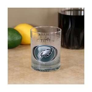  Philadelphia Eagles Frosted Bottoms Up Executive Glass 