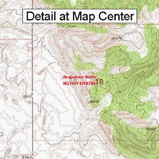  USGS Topographic Quadrangle Map   Arapahoe Butte, Wyoming 