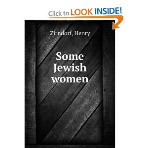  Some Jewish women Henry Zirndorf Books