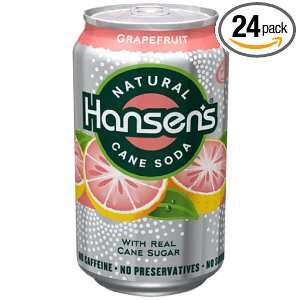 Hansen Beverage Grapefruit Soda, 12 Ounce Cans (Pack of 24)  