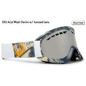 Dragon DXS Acid Wash Denim Goggles w/ Ionized Lens  Sports 