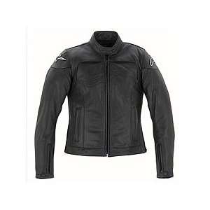   Black Label Ice Leather Motorcycle Jacket BLACK XL 