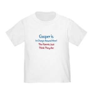  Personalized Cooper Is In Charge Infant Toddler Shirt 