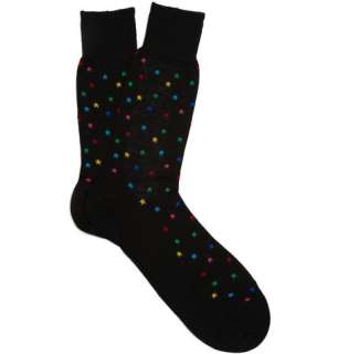    Socks  Casual socks  Star Pattern Merino Wool Blend Socks