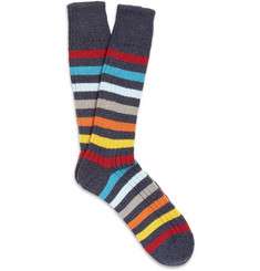 Corgi Striped Knitted Cotton Socks