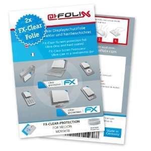  2 x atFoliX FX Clear Invisible screen protector for Medion 