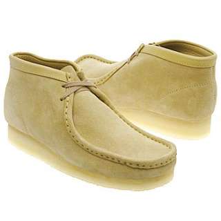 Mens Clarks Wallabee Boot Sand Suede Shoes 