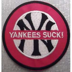  NY YANKEES SUCK Embroidered PATCH 