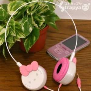  Hello Kitty Stereo Wire Headphones (Pearl White x Pink 