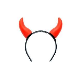    Smiffys Devil Horns, Light Up, Red With Black He Toys & Games
