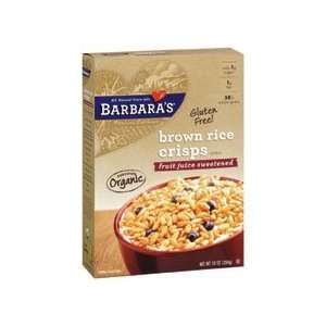Barbaras Bakery Brown Rice Crisps Cereal 10 oz. (Pack of 6)