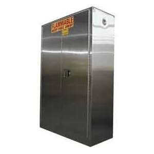 Securall® 45 Gallon Self Close Flammable Cabinet Stainless Steel