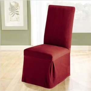  Stretch Pique Short Dining Chair Cover Furniture & Decor
