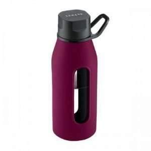 Glass Water Bottle 16oz Purple