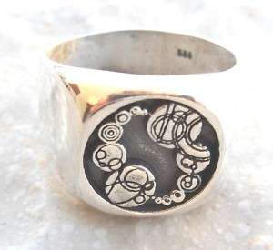 SOLID STERLING SILVER 925 DR WHO RING JEWEL  