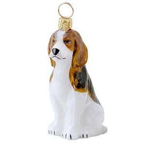  Beagle Blown Glass Christmas Ornament