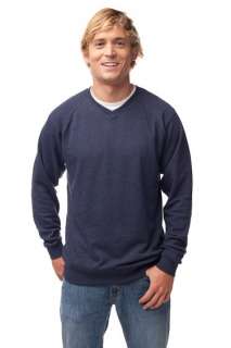   Trading Co Mens French Terry V Neck Pullover Sweatshirt PRM3000