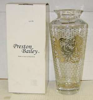 Preston Bailey Crystal Lace Sumatra #3 Vase New   