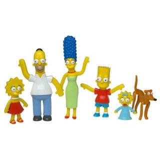 The Simpsons Bendable Poseable Limited Edition 6 Piece Collectible Set 