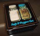 70s New In Box Ball Mason Fruit Jar Salt Pepper Shakers