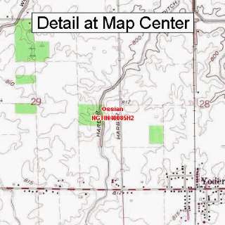 USGS Topographic Quadrangle Map   Ossian, Indiana (Folded/Waterproof)