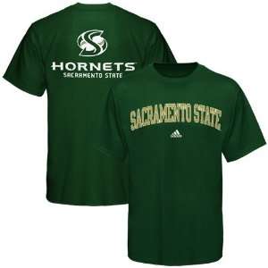  adidas Sacramento State Hornets Green Relentless T shirt 
