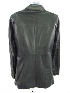 BEYOND CALIFORNIA Black Leather Long Sleeve Jacket Sz M  