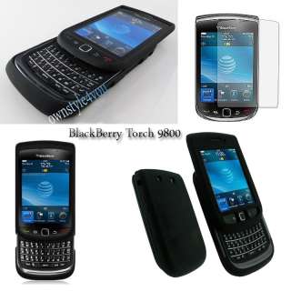 Silikonhülle für BlackBerry 9800 Torch Tasche + Folie  