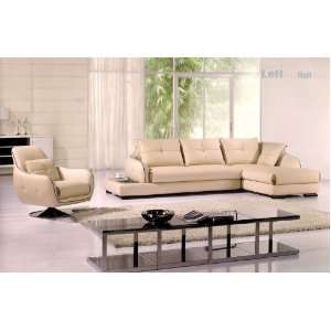  3pc Modern Sectional Leather Sofa Set #AM L291 LG