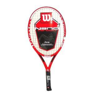  Wilson Nano Carbon Ace Tennis Racket with Explosive Power 