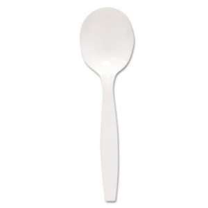   Full Size, Soup Spoon, White, 1000/Carton (MOWS 0007)