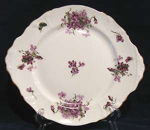 Hammersley Victorian Violets Round Handled Cake Plate  