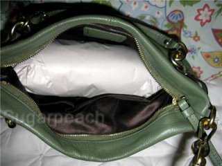 NWT COACH LEATHER BROOK HOBO BAG IN CYPRUS GREEN #17165 $358.00 BRAND 