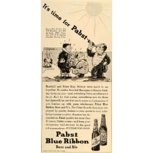   Blue Ribbon Beer Baseball Umpire   Original Print Ad