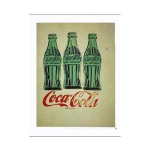  Three Coke Bottles Poster Print