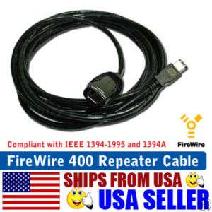 15 6 Pin to 6 Pin FireWire Repeater/Extension Cable  