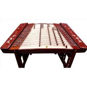   Cherry Blossom Decorated Yang Qin Dulcimer 402k Musical Instruments