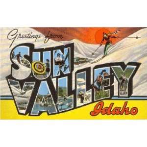 Greetings from Sun Valley, Idaho, Idaho Magnet, 3.5x2.5  
