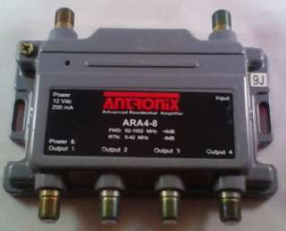 ANTRONIX ARA4 8 CALBE TV AMPLIFIER NO POWER SUPPLY ONLY WHAT YOU SEE 