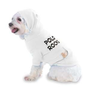 Polo Rocks Hooded (Hoody) T Shirt with pocket for your Dog 