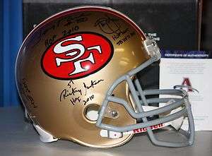   Sanders, and Jackson Autographed F/S San Francisco 49ers Helmet  